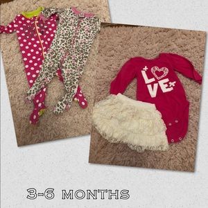 3-6 month girls clothing bundle